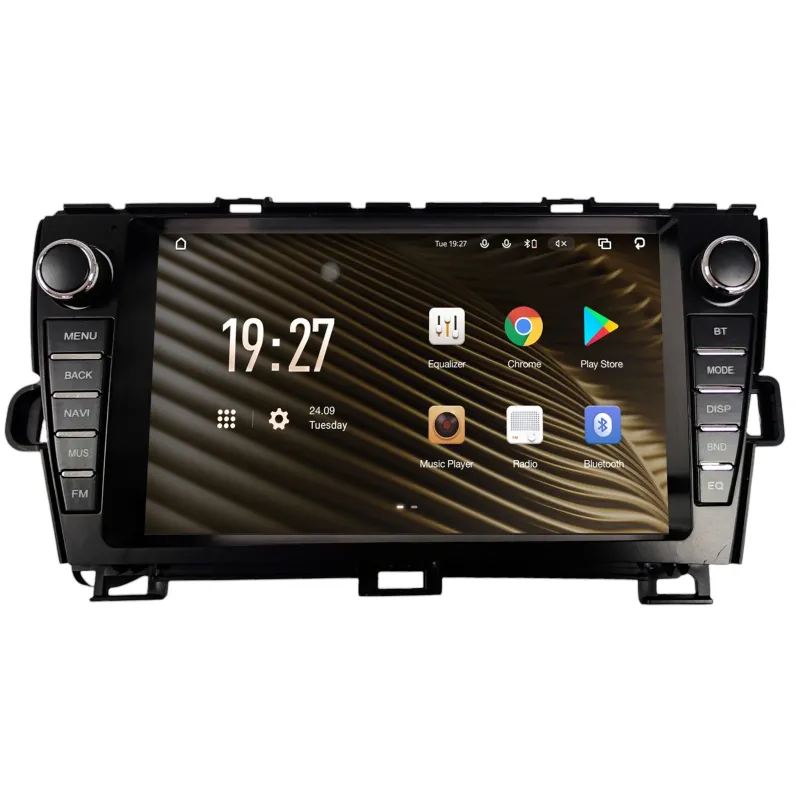 Штатная магнитола Sigma S9432 Android 10 4+32 Gb 4G DSP Toyota PRIUS 2010-2015 LHD Black and Silver B-MOD 9