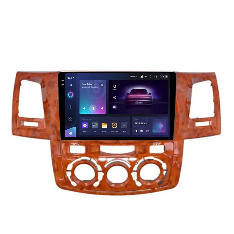 Штатна магнітола Teyes CC3 6+128 Gb з коловим оглядом 360 Toyota Fortuner 1 AN50 AN60 HILUX Revo Vigo 2008-2014 brown 9