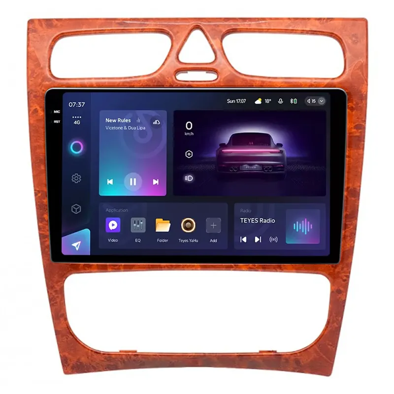 Штатна магнітола Teyes CC3 4+32 Gb Mercedes Benz C Class S203 CL203 W203 2000-2004 wooden 9