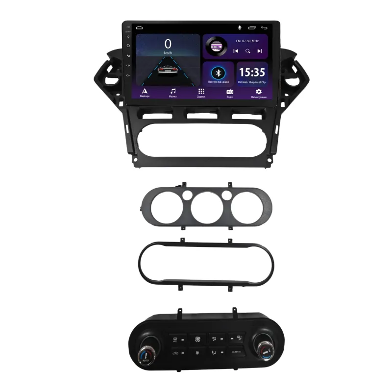 Штатна магнітола Sigma E10232 Android 10 2+32 Gb Ford Mondeo 4 2010-2014 Full Set AT AC Black with buttons 10