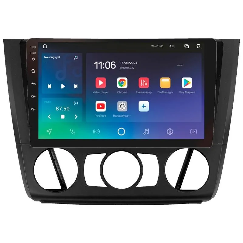 Штатная магнитола Sigma PRO 9432 Android 10 4+32 Gb 4G DSP BMW 1 E88 E82 E81 E87 2004-2011 (F1) 9