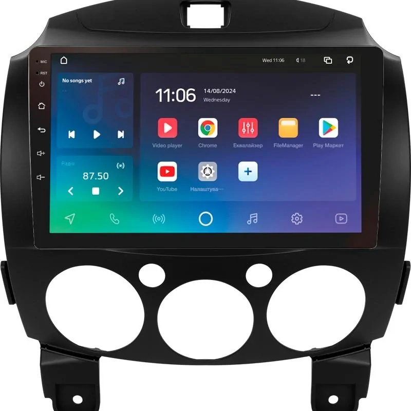 Штатная магнитола Sigma PRO 9432 Android 10 4+32 Gb 4G DSP Mazda 2 DE 2007-2014 9