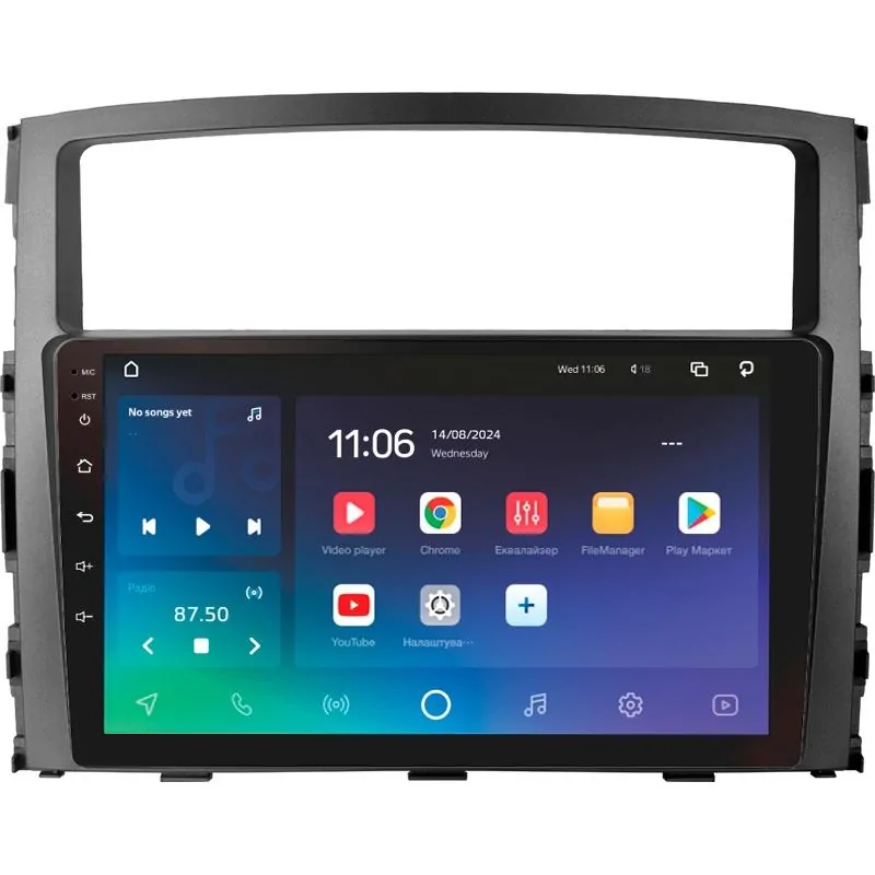 Штатная магнитола Sigma PRO 9432 Android 10 4+32 Gb 4G DSP Mitsubishi Pajero 4 V80 V90 2006-2024 9