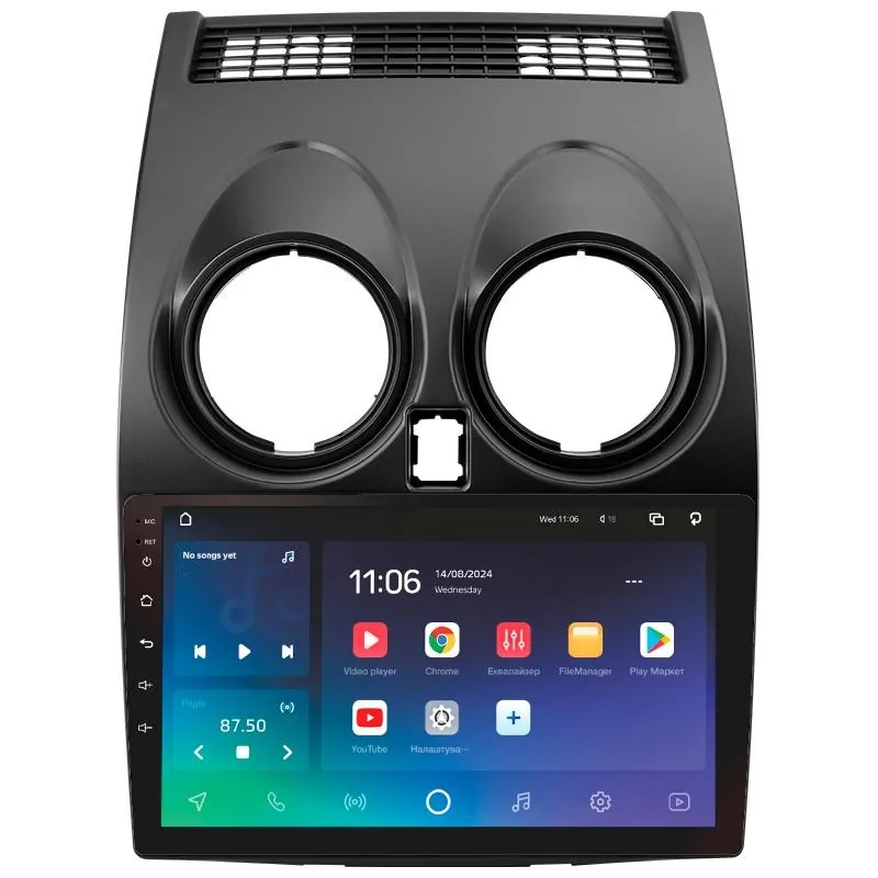 Штатная магнитола Sigma PRO 9432 Android 10 4+32 Gb 4G DSP Nissan Qashqai 1 J10 2006-2013 (F1) 9