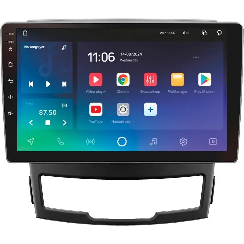 Штатная магнитола Sigma PRO 9432 Android 10 4+32 Gb 4G DSP SsangYong Korando 3 Actyon 2 2010-2013 9