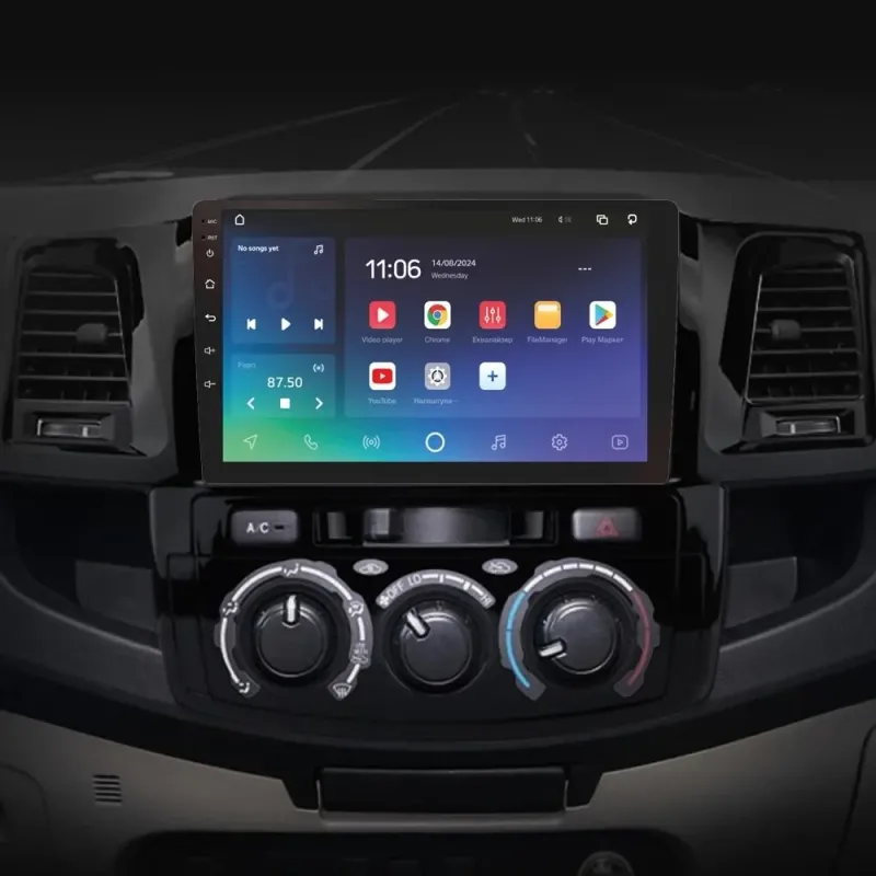 Штатная магнитола Sigma PRO 9432 Android 10 4+32 Gb 4G DSP Toyota Fortuner 1 AN50 AN60 HILUX Revo Vigo (F1) 2008-2014 9