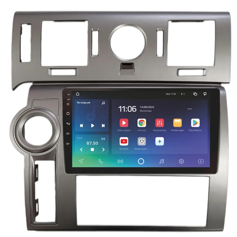 Штатная магнитола Sigma PRO 9432 Android 10 4+32 Gb 4G DSP Hummer H2 E85 2007-2009 Sliver 9