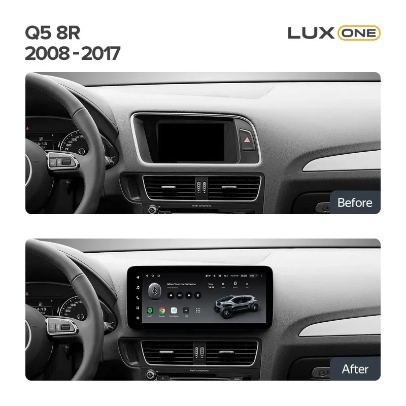 Штатная магнитола Teyes LUX ONE 6+128 Gb Audi Q5 8R 2008-2017 (A) 12.3