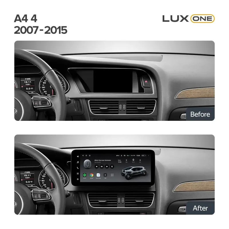 Штатная магнитола Teyes LUX ONE 4+32 Gb Audi A4 4 B8 2007-2015 (A) 12.3