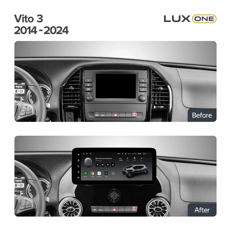 Штатная магнитола Teyes LUX ONE 4+32 Gb Mercedes Benz VITO VIANO 2014-2021 12.3