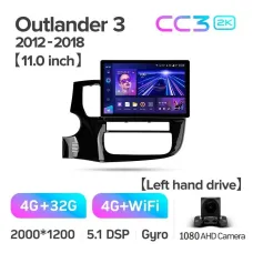 Штатная магнитола Teyes CC3 4+32 Gb Mitsubishi Outlander 3 GF0W GG0W 2012-2018 (B) 11
