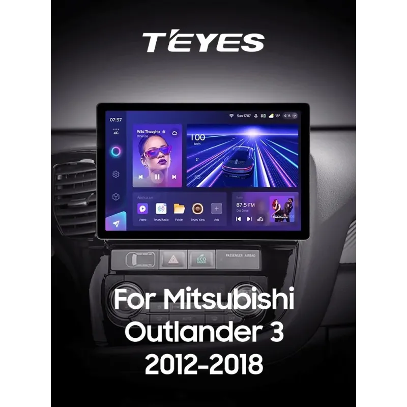 Штатная магнитола Teyes CC3 6+128 Gb Mitsubishi Outlander 3 GF0W GG0W 2012-2018 (A) 11