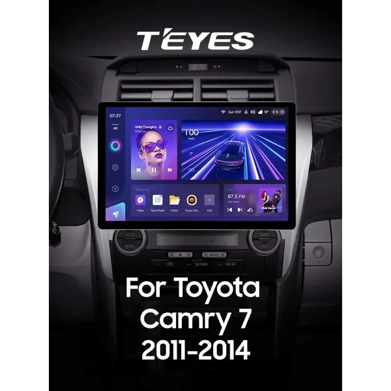 Штатная магнитола Teyes CC3 6+128 Gb Toyota Camry 7 XV 50 55 2011-2014 (B) 13