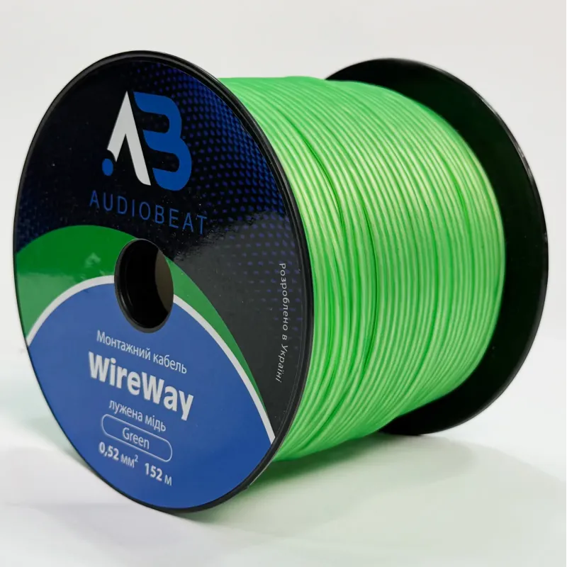 Монтажний кабель Audiobeat WireWay Green (152м - бухта)