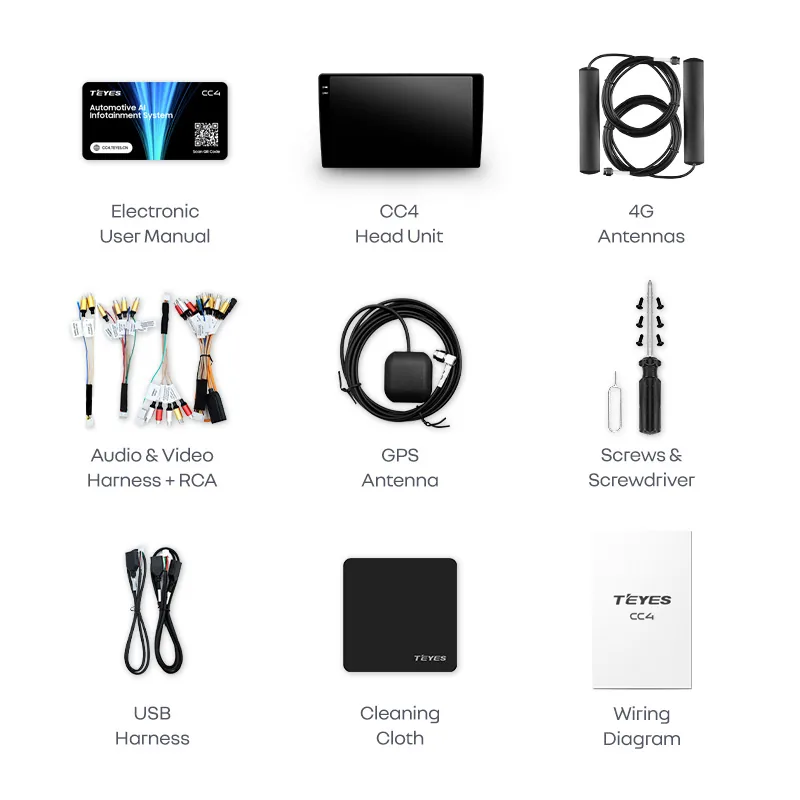Автомобільна мультимедійна система Teyes CC4 8+128 Gb (10