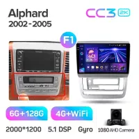 Штатная магнитола Teyes CC3 6+128 Gb Toyota Alphard 1 H10 2002-2005 (F1) 9