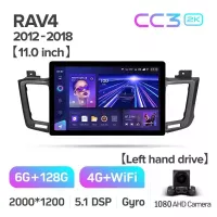 Штатная магнитола Teyes CC3 6+128 Gb Toyota RAV4 4 XA40 5 XA50 2012-2018 11