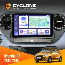 Штатна магнітола Hyundai I10 2013-2015 CYCLONE C9-011 4X64, DSP