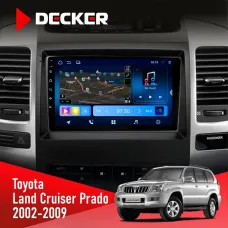 Штатна магнітола Toyota Land Cruiser Prado (120) 2002-2009 AMP DECKER D9-008 8X128 DSP 4G