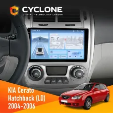 Штатна магнітола KIA Cerato 2004-2006 Climate CYCLONE C9-012 4X64 DSP 4G