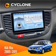 Штатна магнітола KIA Rio (JB) 2005-2011 Black CYCLONE C9-012 4X64 DSP 4G