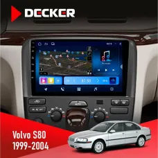 Штатна магнітола Volvo S80 1999-2004 DECKER D9-008 8X128 DSP 4G