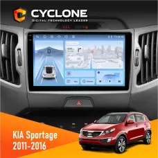Штатна магнітола KIA Sportage 3 2011-2016 CAN CYCLONE C9-012 4X64 DSP 4G