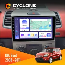 Штатна магнітола KIA Soul AM 2008-2011 CYCLONE C9-011 4X64, DSP