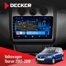 Штатна магнітола Volkswagen Touran 2003-2010 Conditioner DECKER D10-008 8X128 DSP 4G