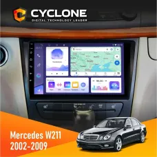 Штатна магнітола Mercedes-Benz E-Class (W211) 2002-2009 CYCLONE C9-011 4X64, DSP