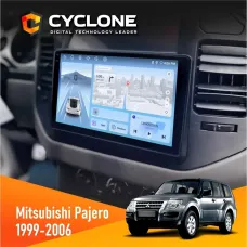 Штатна магнітола Mitsubishi Pajero 1999-2006 CYCLONE C9-012 4X64 DSP 4G