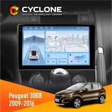 Штатна магнітола Peugeot (3008) 2009-2016 CYCLONE C9-012 4X64 DSP 4G