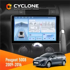 Штатна магнітола Peugeot (5008) 2009-2016 Climate CYCLONE C9-012 4X64 DSP 4G