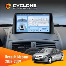 Штатна магнітола Renault Megane II 2003-2009 CYCLONE C9-012 4X64 DSP 4G