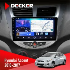 Штатна магнітола Hyundai Accent 2010-2017 DECKER D9-006 4X64, 4G