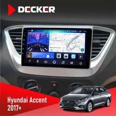 Штатна магнітола Hyundai Accent 2017+ DECKER D9-006 4X64, 4G