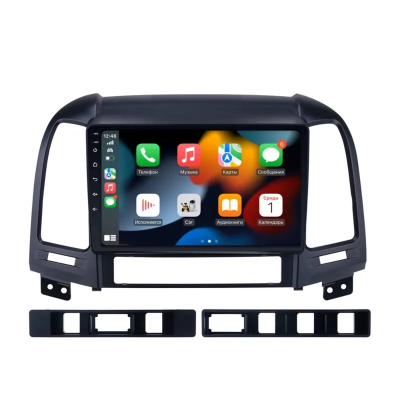 Штатна магнітола Hyundai Santa Fe 2006-2012 DECKER D9-001 4X64, DSP