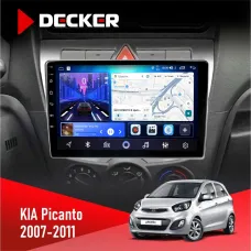 Штатна магнітола KIA Picanto 2007-2011 DECKER D9-006 4X64, 4G