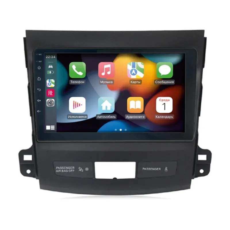 Штатна магнітола Mitsubishi Outlander XL 2006-2012 DECKER D9-001 4X64, DSP