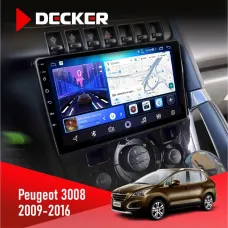 Штатна магнітола Peugeot (3008) 2009-2016 Climate DECKER D9-006 4X64, 4G