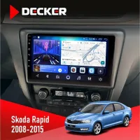 Штатна магнітола Skoda Rapid 2013-2018 DECKER D9-006 4X64, 4G