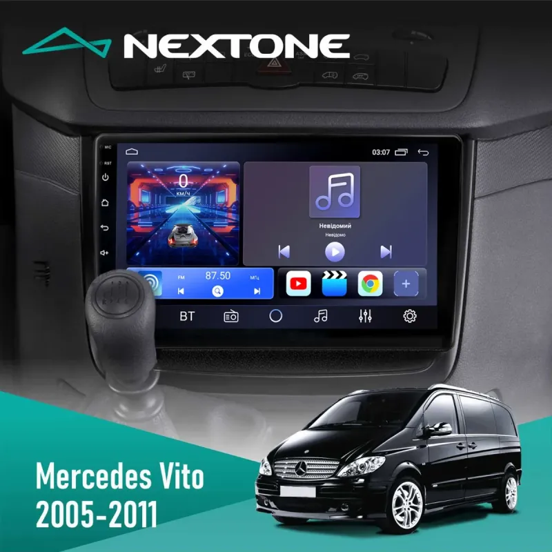 Штатна магнітола Mercedes-Benz Vito 2003-2014 CYCLONE C10-001 2X32