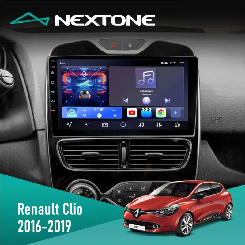 Штатна магнітола Renault Clio 2016-2019 CYCLONE C10-001 2X32