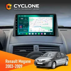 Штатна магнітола Renault Megane II 2003-2009 CYCLONE C9-013 4X64 DSP 4G