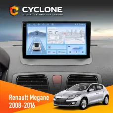 Штатна магнітола Renault Megane III 2008-2016 CYCLONE C9-012 4X64 DSP 4G