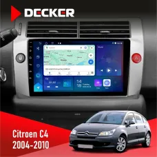 Штатна магнітола Citroen C4 2004-2010 DECKER D9-007 4X64 DSP 360 4G