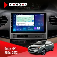 Штатна магнітола Gelly MK1 2006-2013 DECKER D9-007 4X64 DSP 360 4G