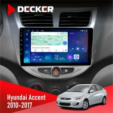 Штатна магнітола Hyundai Accent 2010-2017 DECKER D9-007 4X64 DSP 360 4G