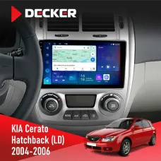 Штатна магнітола KIA Cerato 2004-2006 Climate DECKER D9-007 4X64 DSP 360 4G