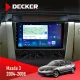 Штатна магнітола Mazda 3 2004-2008 DECKER D9-003 6X128, DSP, 4G, 2K